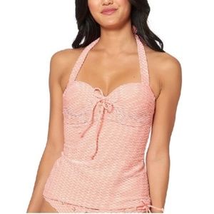 Jessica Simpson Twiggy Stripe Swim Top